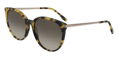 Lacoste L928s 214 Occhiali Da Sole Tartarugatishell Per Donna In Brown