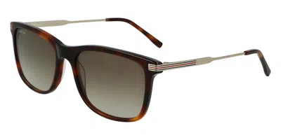 Lacoste L960s 230 Men's Sunglasses Tortoiseshell Size 56 In Brown