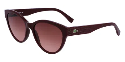 Lacoste L983s 601 Women's Sunglasses Red Size 55