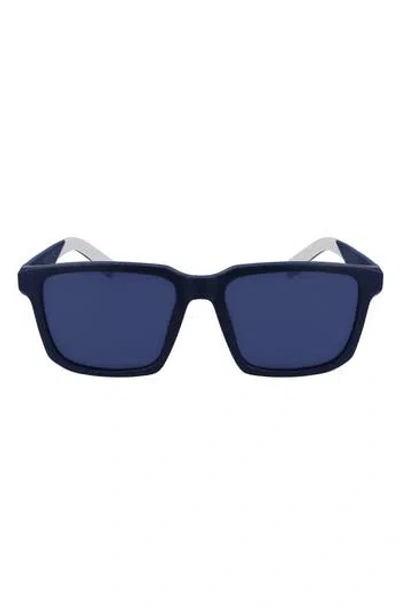 Lacoste L999s 55mm Square Sunglasses In Blue