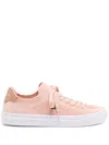 Lacoste La Piquée 2.0 Leather Sneakers In Pink