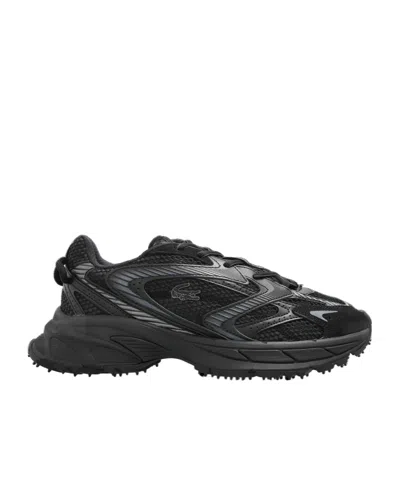 Lacoste Lace Up Sneakers In Black