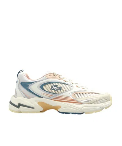 Lacoste Lace-up Sneakers In Cream