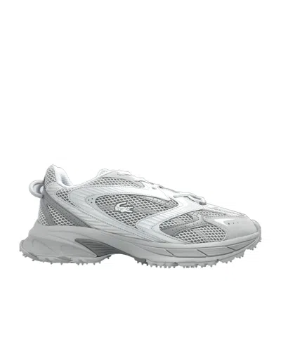 Lacoste Lace Up Sneakers In Gray