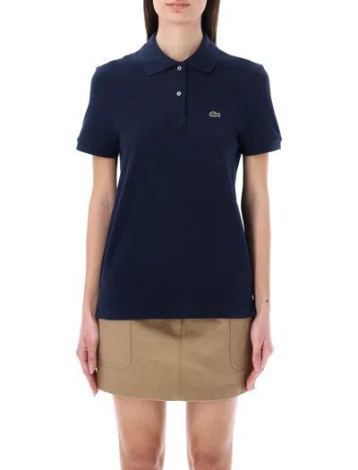 Lacoste Classic Cotton Polo Shirt In Blue