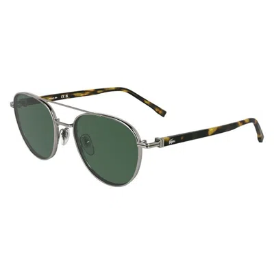 Lacoste Round-frame Sunglasses In Green