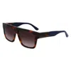 Lacoste Square-frame Sunglasses In Brown