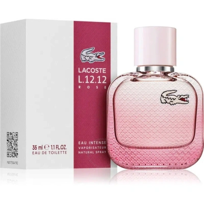 Lacoste Ladies L.12.12. Rose Eau Intense Edt 1.1 oz Fragrances 3616303459963 In Rose / White