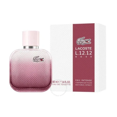 Lacoste Ladies L.12.12. Rose Eau Intense Edt 1.7 oz Fragrances 3616303459956 In Rose / White