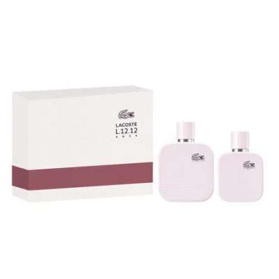 Lacoste Ladies L.12.12 Eau De Parfum Rose Gift Set Fragrances 3386460153683