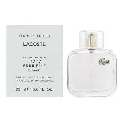 Lacoste Ladies L.12.12 Pour Elle Elegant Edt Spray 3.04 oz (tester) Fragrances 730870125199 In Transparent