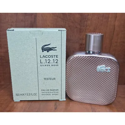Lacoste Ladies L.12.12 Silver Rose Edp Spray 3.4 oz (tester) Fragrances 3386460165945