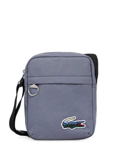 Lacoste Landscape Crocodile Logo-patch Bag In Blue
