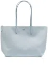 Lacoste Large L.12.12 Concept Tote Bag In Blue