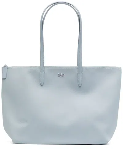 Lacoste Large L.12.12 Concept Tote Bag In Blue