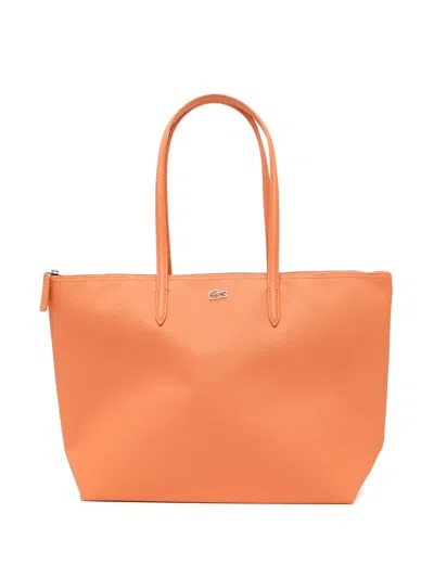 Lacoste Large L.12.12 Tote Bag In Orange