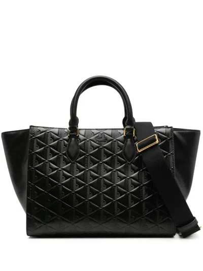 Lacoste Large Maheki Tote Bag In Black