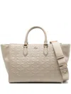 Lacoste Large Maheki Tote Bag In Neutrals