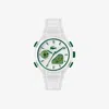 Lacoste Lc33 Analog And Digital Silicone Watch - One Size In White