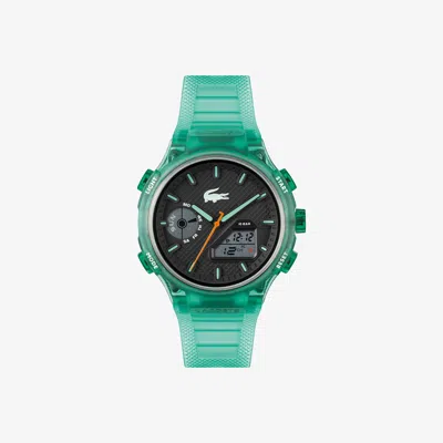 Lacoste Lc33 Analog And Digital Silicone Watch - One Size In White