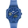 Lacoste Lc33 Silicone Strap Watch, 44mm In Blue