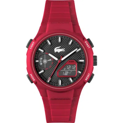 Lacoste Lc33 Silicone Strap Watch, 45mm