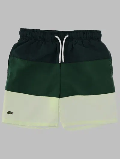 Lacoste Lcb Color Block Swim Short Yzp In Multi