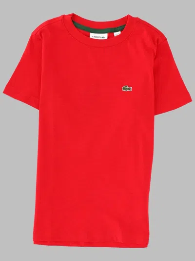 Lacoste Lcb Core Tee In Red