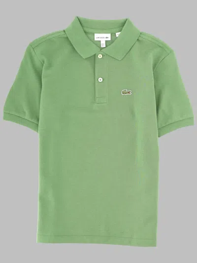 Lacoste Polo Con Logo In Green