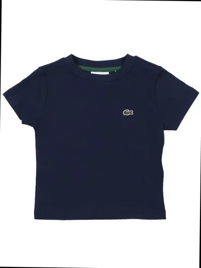 Lacoste Kids Lcb Core Tee In Blue