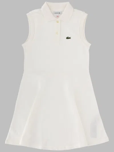 Lacoste Lcg Pique Dress W8l In White