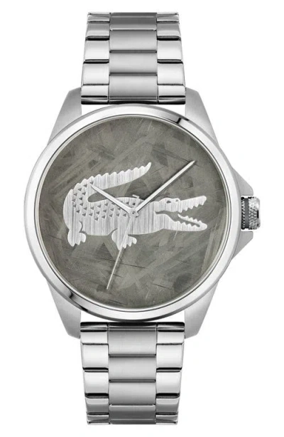 Lacoste Le Croc Bracelet Watch, 43mm In Silver