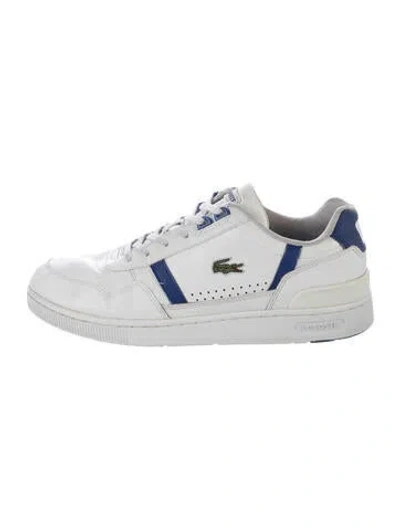 Pre-owned Lacoste Leather Athletic Sneakers In White