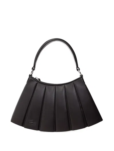 Lacoste Leather Bag In Black