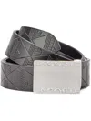 Lacoste Leather Belt In Black