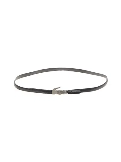Pre-owned Lacoste Leather Belt In Gray
