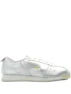 Lacoste Leather Lace-up Sneakers In Gray