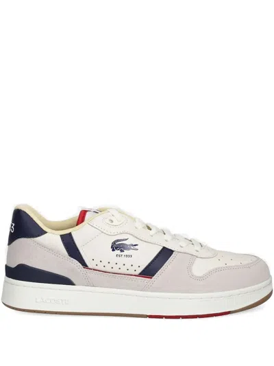 Lacoste Leather Logo-detail Sneakers In White