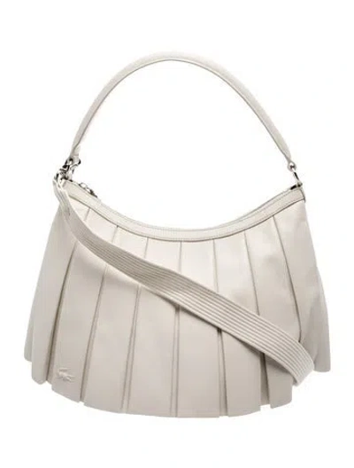 Pre-owned Lacoste Leather Shoulder Bag In Neutrals