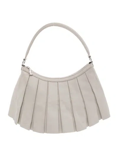 Pre-owned Lacoste Leather Shoulder Bag In White