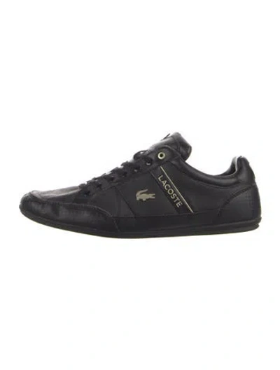 Pre-owned Lacoste Leather Sneakers In Blue