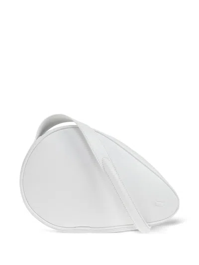 Lacoste Leather Tote Bag In White