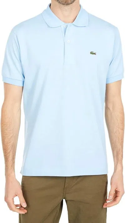 Lacoste Legacy Short Sleeve Pique Polo Shirt In Overview In Blue