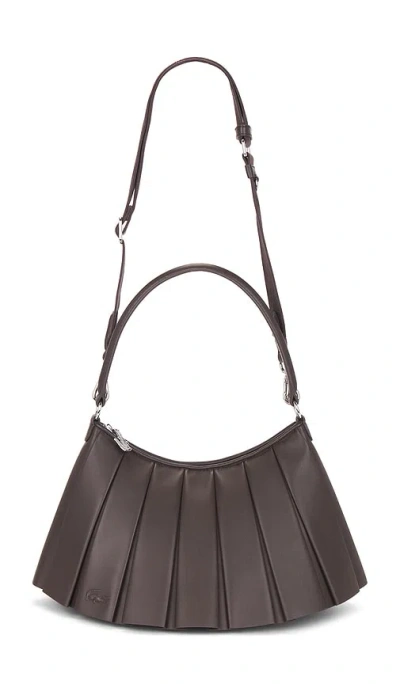 Lacoste Lenglen Shoulder Bag In Brown
