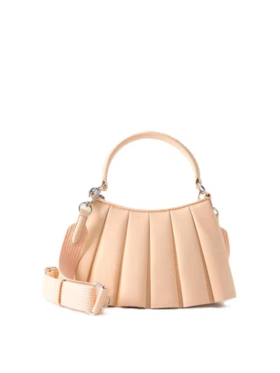 Lacoste Lenglen Small Leather Bag In Pink