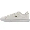 Lacoste Carnaby Pro Bl Mens Leather Tonal Trainers In White