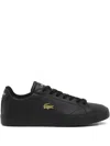 Lacoste Lerond Set Leather Sneakers In Black
