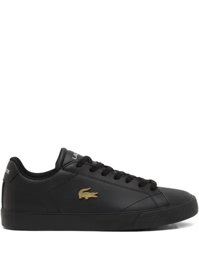 Lacoste Lerond Set Leather Sneakers In Black