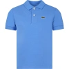LACOSTE LIGHT BLUE POLO SHIRT FOR BOY WITH CROCODILE