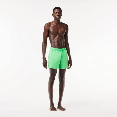 Lacoste Lightweight Swim Shorts - Xxl In Green